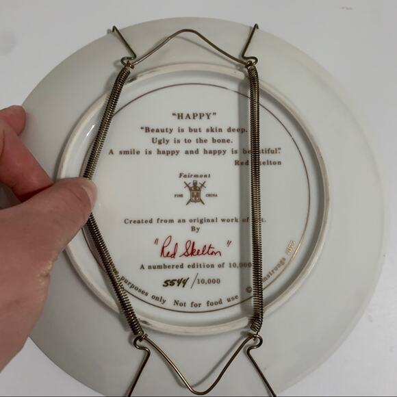 Vintage Red Skelton “Happy” Clown Plate - Picture 4 of 4